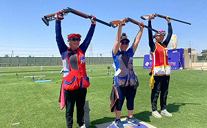 讚！林怡君射擊世錦賽摘金　奪巴黎奧運門票