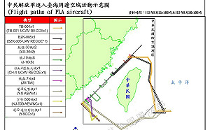 32機9艦擾台、20架次環台多點出沒 轟-6搭BZK-005切穿台沖新戰術