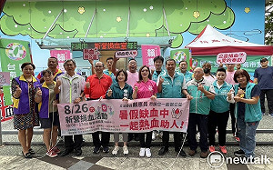 民進黨南市黨部辦捐血  潘新傳賴惠員籲為台灣獻熱血