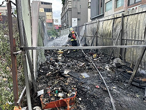 台中北區空地火警 11輛機車遭燒毀無人傷