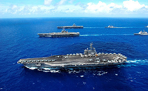 警示美軍集齊7航母1500架戰機 才能插手台海! 美智庫還給了這3建議....