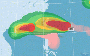 海葵週日登陸台灣打破4年紀錄！氣象局：今晚8時半發海警