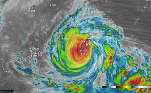 海葵持續西進！氣象局：中南部、澎湖晚間風雨顯著增強