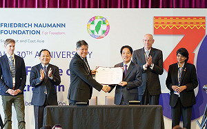 賴清德簽署亞洲自由民主聯盟聯合聲明 支持台灣人民維護兩岸現狀