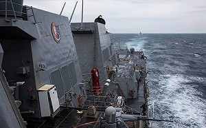 美加軍艦通過台灣海峽 展現對自由開放印太承諾