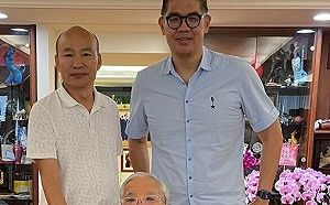 「桶箍」韓國瑜北上探望 87歲連戰近況曝光
