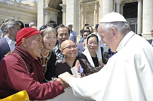 跨宗教合作邁大步！靈鷲山心道法師與教宗方濟各梵諦岡會面