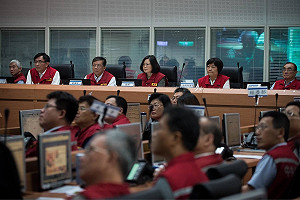 視察災防中心  蔡總統指示：預防性撤離要迅速確實