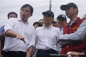 林全豪雨後勘災  考量增加前瞻水環境經費
