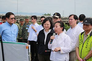 視察雲林嘉義水患 蔡總統指示：官民合建滯洪池緩水患