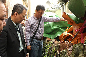 豪雨成災！國定古蹟淡水紅毛城圍牆崩塌