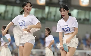 李多慧遭怪風襲擊「裙底掀飛」！19秒影片觀看人數破億網驚呆