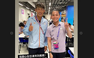亞運莊吉生與戴資穎相見歡　全程用台語交談