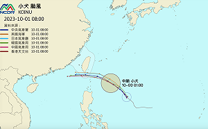 小犬恐明轉中颱！暴風圈侵襲機率曝 氣象署：最快週二發海警