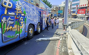 東門陸橋大車誤闖事故不斷 曾之婕邀主管單位會勘提高限高規定