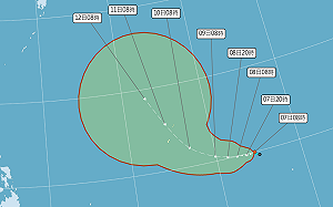 熱帶低壓有機會今晚生成！路徑曝光 氣象署曝對台影響