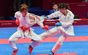 谷筱霜亞運空手道擊敗烏茲別克選手 連2屆闖進金牌戰