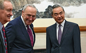 美參院多數黨領袖舒默抗議王毅！中國未支持以色列令人失望