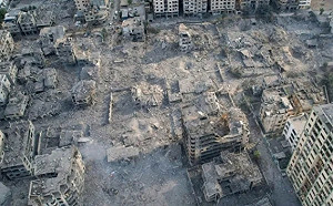 拜登出訪中東前夕加薩醫院爆炸造成471人喪生 以色列否認發動空襲