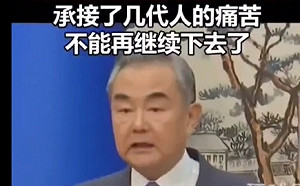 你長得很像茶碗蒸! 王毅不演了  聲援哈瑪斯大談「兩國論」 王丹開轟了