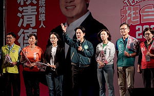 赴中二選區站台　賴清德：林靜儀就站在守護台灣民主自由的第一線