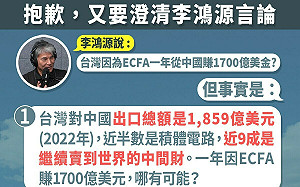 李鴻源挨轟「被迫道歉」經濟部、綠委：該道歉的不只抹黑口罩國家隊這件