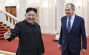 與普丁打得火熱 金正恩帶笑接待俄外長談百年大計