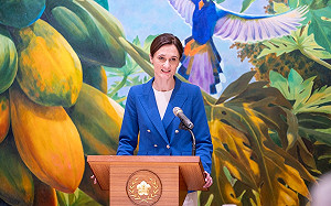 立陶宛議長：立陶宛與台灣是站在前線、要跨域地理距離的民主夥伴