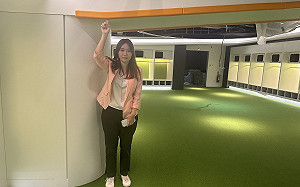 議員視察大巨蛋 陳怡君揭球員休息室天花板過低、電視位置設置不當 