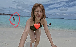 焦凡凡深V泳裝太性感！婁峻碩「躲超遠」 網笑：眼不見為淨