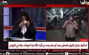 (影)悲劇不斷上演！記者與巴勒斯坦電視台連線  連線結束後遭空襲喪命