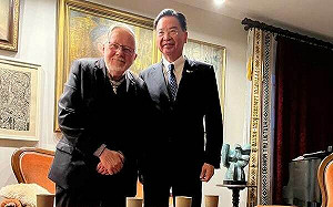 吳釗燮參訪波海三國獨立地標 拜會立陶宛建國國父