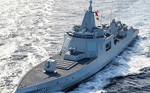 威嚇菲律賓! 解放軍萬噸大驅「遵義艦」南海實戰演訓