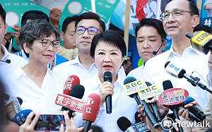 藍白合台中局沒破功！盧秀燕、朱立倫率兩黨立委參選人登記