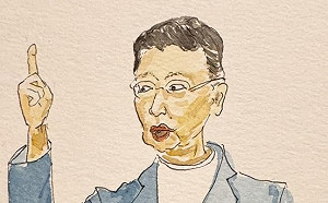 「被政治耽誤的畫家」親認證  蘇俊賓畫趙少康：真的超難畫！   