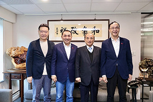 侯康朱登門拜會 王金平點頭接全國後援會總會長　