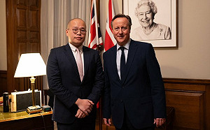 黎崇恩會見英外交大臣卡麥隆，希望提升國際社會對黎智英案的關注