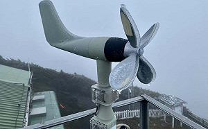 小飛機風標結冰！ 鄭明典：研判清晨玉山有凍雨現象