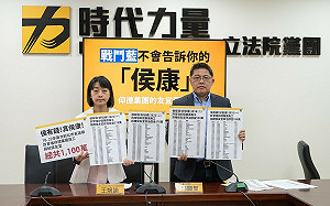 侯友宜收受「人頭政治獻金」 時力控將政治淪為金權遊戲 