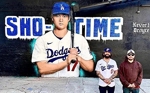 大谷降臨洛杉磯！街頭藝術家用塗鴉畫像迎接