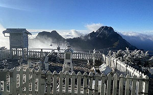首波寒流發威！玉山零下5.7度  霧淞雪白美景照曝光