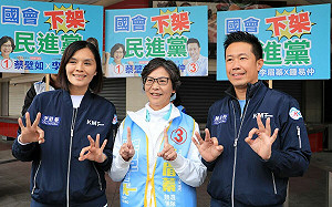 南下高雄為李眉蓁鍾易仲站台  蔡壁如：集結在野所有力量下架民進黨