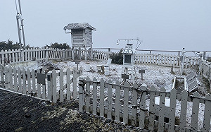 玉山出現「雨吹雪」美景！連下3小時畫面曝光