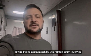 (影)大罵俄羅斯「人渣」攻擊 澤連斯基：160枚飛彈、無人機 毀百餘建築、31死逾150傷