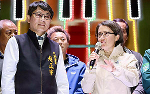 赴桃園輔選趙正宇 蕭美琴談國會過半重要性