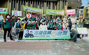 高雄美德站出來 路口拜票遍地開花支持賴蕭配