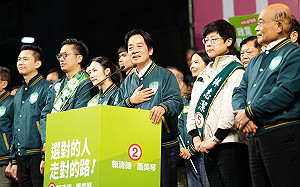 綠大新竹萬人造勢 賴清德直搗藍白本陣：你的一票決定世界未來的命運