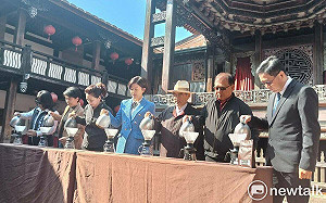 融入古蹟意象 黑沃貴妃咖啡禮盒上市發表會 中市府團隊強力推薦