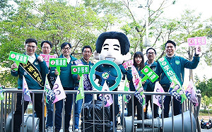 高雄隊全面衝刺大車掃   陳其邁呼籲選民投票力拼八席全上 