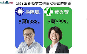 不斷更新》彰化二選區  黃秀芳領先楊曜聰5611票